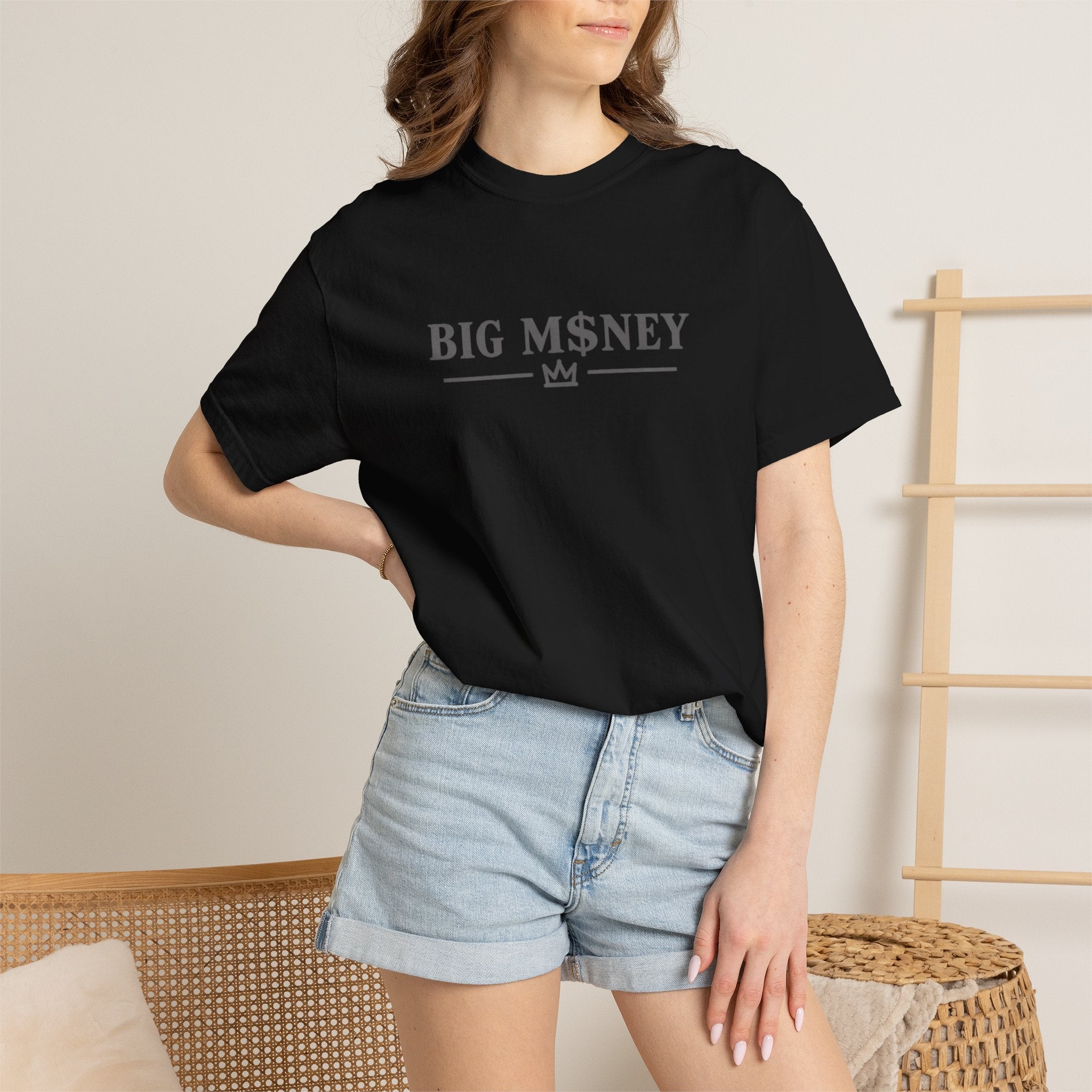 Big Money Graphic T-Shirt — “The Goal Isn’t To Look Rich. It’s To Be Free.”
